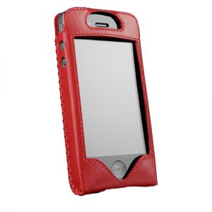 Чехол Sena Sarach LeatherSkin Red/Red for iPhone 4/4S